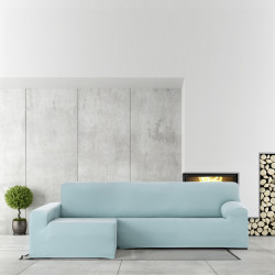 Funda para chaise longue de brazo largo izquierdo Eysa BRONX Aguamarin