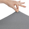 Funda para chaise longue de brazo largo izquierdo Eysa BRONX Gris 170