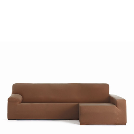 Funda para chaise longue de brazo largo derecho Eysa BRONX Marrón 170