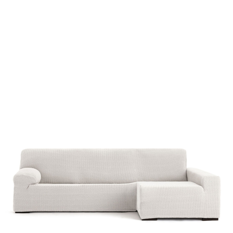 Funda para chaise longue de brazo largo derecho Eysa JAZ Blanco 180 x Funda para chaise longue de brazo largo derecho Eysa JAZ Blanco 180 x