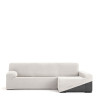 Funda para chaise longue de brazo largo derecho Eysa JAZ Blanco 180 x