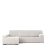 Funda para chaise longue de brazo largo izquierdo Eysa JAZ Blanco 180