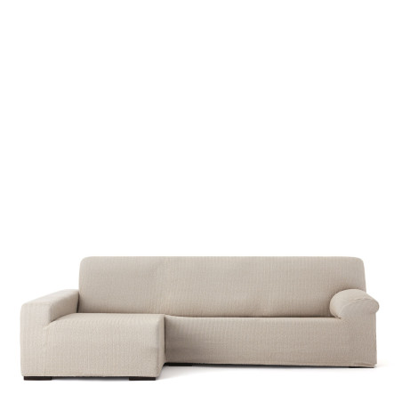 Funda para chaise longue de brazo largo izquierdo Eysa JAZ Beige 180 x