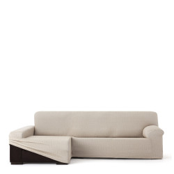 Funda para chaise longue de brazo largo izquierdo Eysa JAZ Beige 180 x