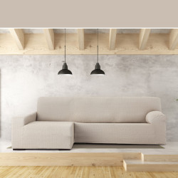 Funda para chaise longue de brazo largo izquierdo Eysa JAZ Beige 180 x