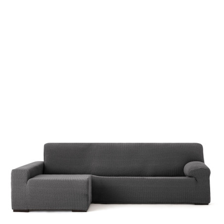 Funda para chaise longue de brazo largo izquierdo Eysa JAZ Gris oscuro
