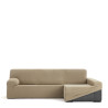 Funda para chaise longue de brazo largo derecho Eysa JAZ Beige 180 x 1