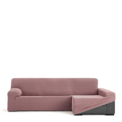 Funda para chaise longue de brazo largo derecho Eysa JAZ Rosa 180 x 12