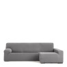 Funda para chaise longue de brazo largo derecho Eysa JAZ Gris 180 x 12