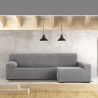 Funda para chaise longue de brazo largo derecho Eysa JAZ Gris 180 x 12