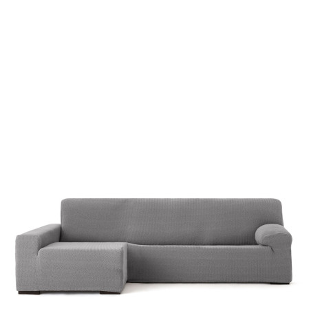 Funda para chaise longue de brazo largo izquierdo Eysa JAZ Gris 180 x