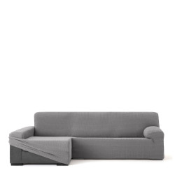 Funda para chaise longue de brazo largo izquierdo Eysa JAZ Gris 180 x