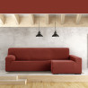 Funda para chaise longue de brazo largo derecho Eysa JAZ Rojo Oscuro 1