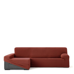 Funda para chaise longue de brazo largo izquierdo Eysa JAZ Rojo Oscuro