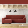 Funda para chaise longue de brazo largo izquierdo Eysa JAZ Rojo Oscuro
