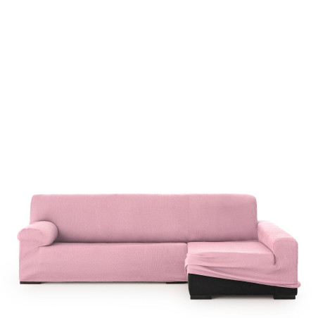 Funda para chaise longue de brazo largo derecho Eysa ULISES Rosa Rosa