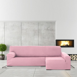 Funda para chaise longue de brazo largo derecho Eysa ULISES Rosa Rosa