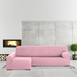 Funda para chaise longue de brazo largo izquierdo Eysa ULISES Rosa Ros
