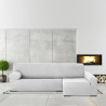 Funda para chaise longue de brazo largo derecho Eysa ULISES Gris Perla