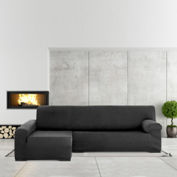 Funda para chaise longue de brazo largo izquierdo Eysa ULISES Gris osc