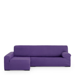 Funda para chaise longue de brazo largo izquierdo Eysa ULISES Morado 1