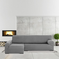 Funda para chaise longue de brazo largo izquierdo Eysa ULISES Gris 170