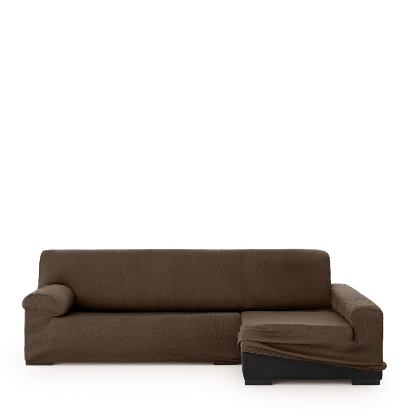Funda para chaise longue de brazo largo derecho Eysa ULISES Marrón 17 Funda para chaise longue de brazo largo derecho Eysa ULISES Marrón 17