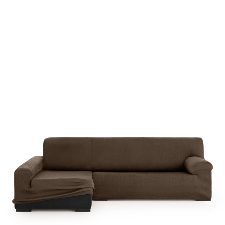 Funda para chaise longue de brazo largo izquierdo Eysa ULISES Marrón