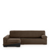 Funda para chaise longue de brazo largo izquierdo Eysa ULISES Marrón