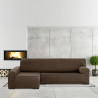Funda para chaise longue de brazo largo izquierdo Eysa ULISES Marrón