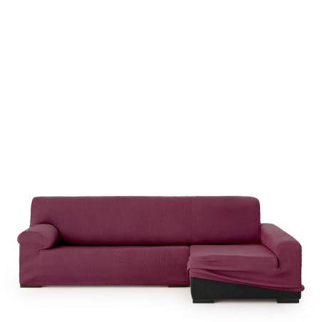 Funda para chaise longue de brazo largo derecho Eysa ULISES Burdeos 17