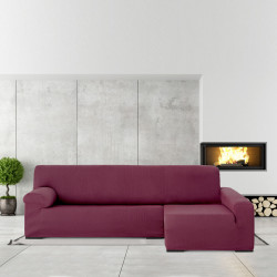 Funda para chaise longue de brazo largo derecho Eysa ULISES Burdeos 17