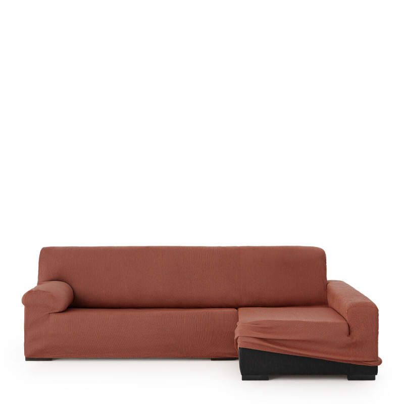 Funda para chaise longue de brazo largo derecho Eysa ULISES Marrón 17 Funda para chaise longue de brazo largo derecho Eysa ULISES Marrón 17