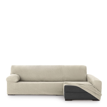Funda para chaise longue de brazo largo derecho Eysa THOR Blanco 170 x