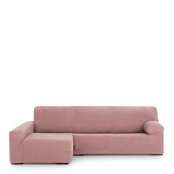 Funda para chaise longue de brazo largo izquierdo Eysa THOR Rosa 170 x
