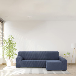 Funda para chaise longue de brazo largo derecho Eysa THOR Azul 170 x 1