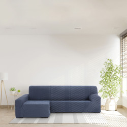 Funda para chaise longue de brazo largo izquierdo Eysa THOR Azul 170 x