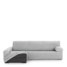 Funda para chaise longue de brazo largo izquierdo Eysa THOR Gris 170 x