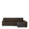 Funda para chaise longue de brazo largo derecho Eysa THOR Marrón 170