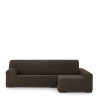 Funda para chaise longue de brazo largo derecho Eysa THOR Marrón 170