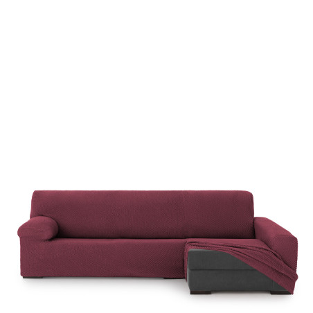 Funda para chaise longue de brazo largo derecho Eysa THOR Burdeos 170