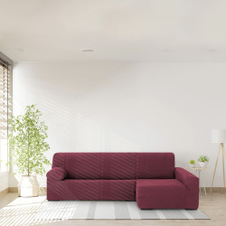 Funda para chaise longue de brazo largo derecho Eysa THOR Burdeos 170