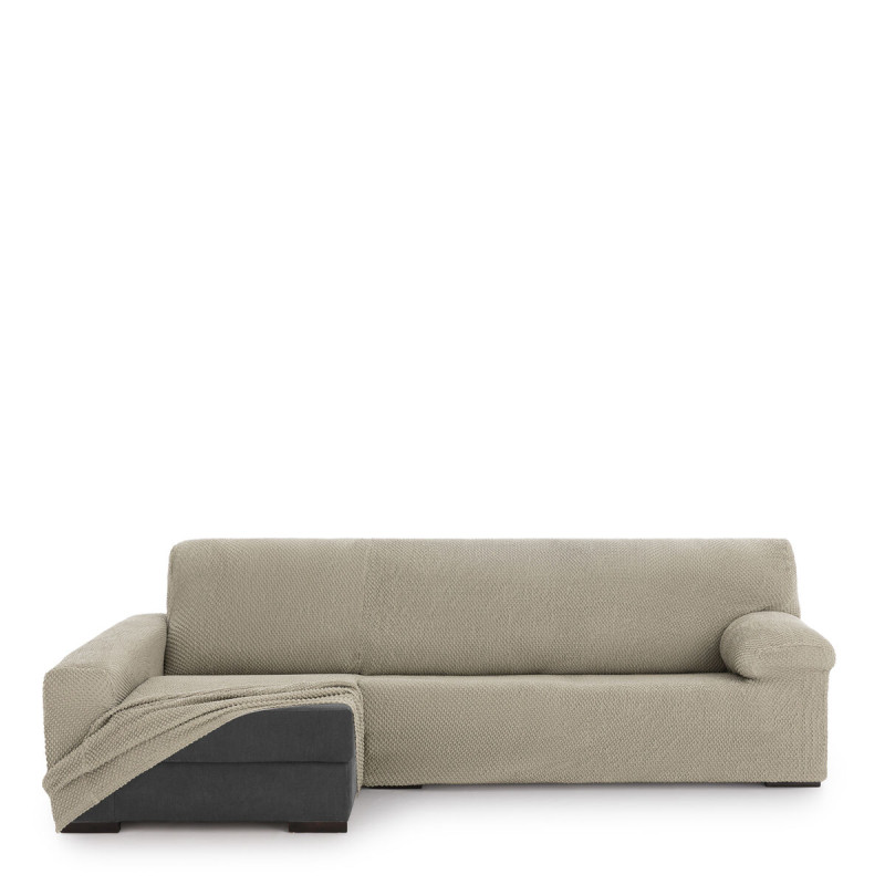 Funda para chaise longue de brazo largo izquierdo Eysa THOR Beige Lino Funda para chaise longue de brazo largo izquierdo Eysa THOR Beige Lino