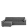 Funda para chaise longue de brazo largo izquierdo Eysa THOR Gris oscur