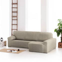 Funda para chaise longue de brazo corto derecho Eysa ROC Marrón Glac