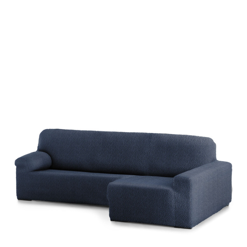 Funda para chaise longue de brazo corto derecho Eysa ROC Azul 180 x 12 Funda para chaise longue de brazo corto derecho Eysa ROC Azul 180 x 12