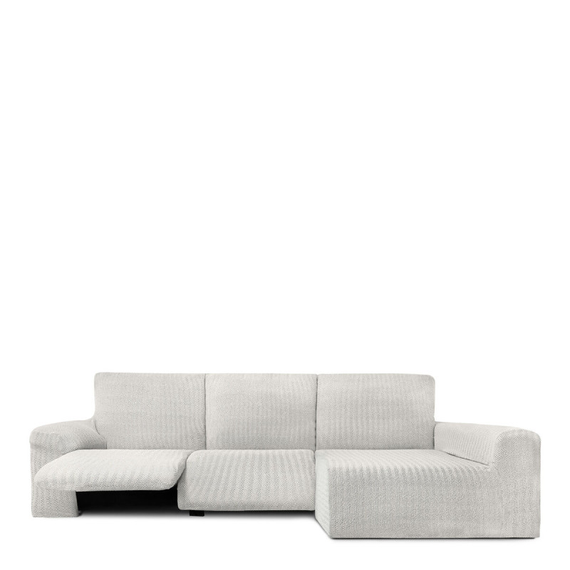 Funda para chaise longue de brazo largo derecho Eysa JAZ Blanco 180 x Funda para chaise longue de brazo largo derecho Eysa JAZ Blanco 180 x