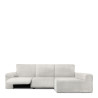 Funda para chaise longue de brazo largo derecho Eysa JAZ Blanco 180 x