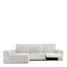 Funda para chaise longue de brazo largo izquierdo Eysa JAZ Blanco 180
