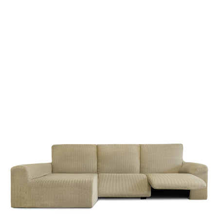 Funda para chaise longue de brazo largo izquierdo Eysa JAZ Beige 180 x